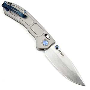 Coltello pieghevole in acciaio M390 di fascia alta con manico in titanio per campeggio all'aperto per escursioni pesca EDC strumento resistente coltello tascabile collezione regalo