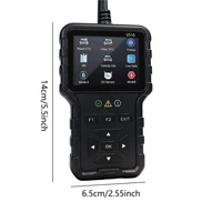 Escáner de Códigos de Error del Motor del Automóvil OBD V510, Herramienta de Diagnóstico Automotriz de Material ABS con Borrado de Códigos de Error y Probador de Voltaje