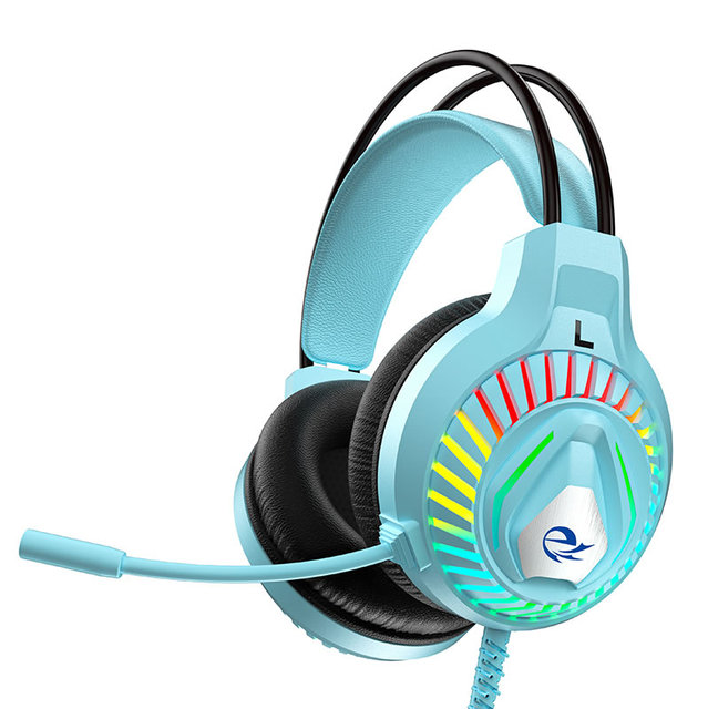 Hot Selling OEM Gaming Headset Wired Comfortable 50mm Speaker Noise Canceling On-Ear Headphones with Mic and LED Backlight, M18