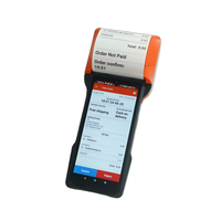 Sistema POS Portátil Android 14.0 con Impresora Térmica de 80 mm, NFC y Bluetooth para Servicios de Alimentación, Estacionamiento y Soluciones de Boletería