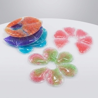 Nouvelles compresseurs réutilisables chaudes/froides pour soins mammaires, avec billes de gel lavables, pour allaitement, soulagement de la douleur et rafraîchissement post-partum, pack doux