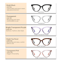 Trendy Cat Eye Acetate & TR90 Montures de lunettes pour femmes Blue Light Blocking Computer Style Lunettes Nouveau