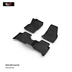 Tapis de sol de voiture 3D complets en TPE inodores et résistants à l'eau pour <span class=keywords><strong>Audi</strong></span> <span class=keywords><strong>Q3</strong></span> 2019-2025 – Protection intérieure toutes saisons - Product Image 2