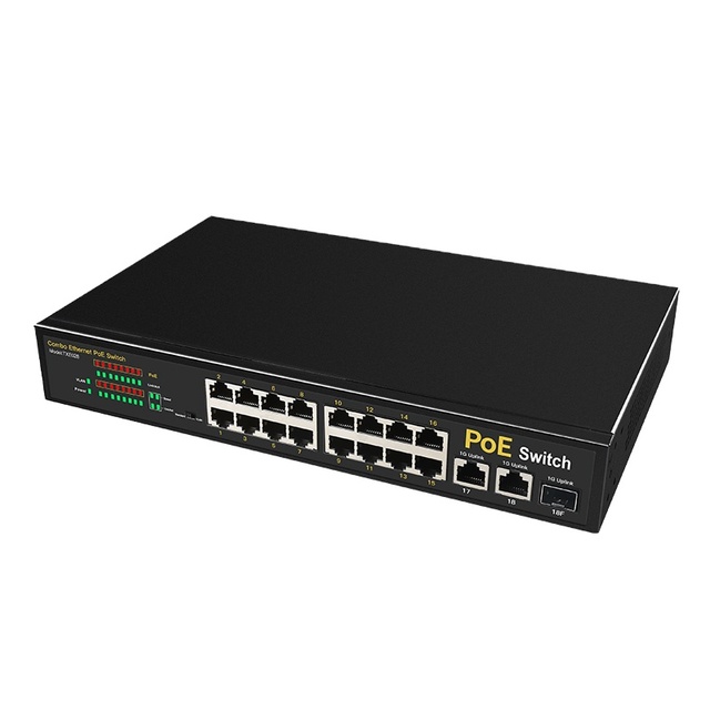 Economical Custom Design 16 Ports Poe Switch Ethernet Network Switches