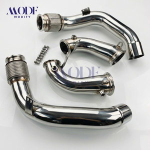 Sistema de Escape de Acero Inoxidable, Tubo de Bajada para <span class=keywords><strong>BMW</strong></span> F90 M5 F92 <span class=keywords><strong>M8</strong></span> con Motor S63 V8 Turbo, Tubo de Bajada con Tubo Flexible - Product Image 2