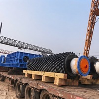 Concasseur à double rouleaux Anode Butts, moteur électrique robuste pour usine de recyclage du carbone
