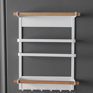 Estante Organizador Magnético para Refrigerador con Soporte para Toallas de Papel, Dispensador de Papel Film, Ganchos, Sin Perforaciones, Estante de Almacenamiento para Cocina - Product Image 4