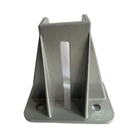 Support de fixation au sol en alliage d'aluminium moulé sous pression noir/argent 4080 4040 4545 4590 avec pieds de nivellement carrés