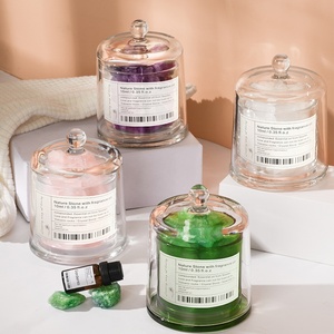 Difusor <span class=keywords><strong>de</strong></span> Aromaterapia Personalizado con Campana Dorada y Caja <span class=keywords><strong>de</strong></span> Regalo <span class=keywords><strong>de</strong></span> <span class=keywords><strong>Cristal</strong></span>, Piedra Aromática sin Fuego para Uso en Interiores, DIY con Aceites Esenciales - Product Image 1