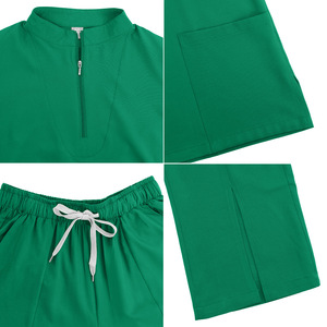 Women Hospital <b>Scrub</b> Set Moisture Wicking Split Uniforms For Medical Work Wear Size S XXL - Product Image 2