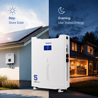 5.12kWh 51.2V 低压家用电器备用电源 LiFePO4 锂电池 100Ah 可堆叠服务器机架太阳能智能 BMS IP55