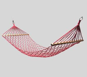 <span class=keywords><strong>Filet</strong></span> <span class=keywords><strong>de</strong></span> couchage Double maille <span class=keywords><strong>filet</strong></span> <span class=keywords><strong>de</strong></span> pêche en plein air simple anti-renversement bâton en bois balançoire respirant coton corde <span class=keywords><strong>hamac</strong></span> - Product Image 5