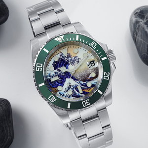 Rts gratuito nave <span class=keywords><strong>san</strong></span> <span class=keywords><strong>martin</strong></span> nh35 automática NH35 20atm la gran ola de Kanagawa luminosa diver reloj automático para la venta - Product Image 4