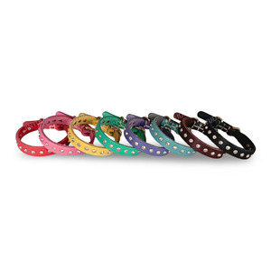 <span class=keywords><strong>Collar</strong></span> de Perro de Cuero Genuino de Lujo, con Pedrería Brillante, Acolchado, Ajustable, de Piel de Vaca, para Perros Pequeños y Medianos - Product Image 5