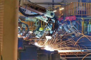 H Beam Robotic Welding Production Line PLC Motor for Steel Structure High 3D Cutting Welding <b>Ground</b> Rail Vision - Product Image 3