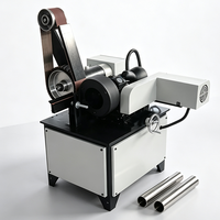 Machine de polissage externe pour tubes ronds à vitesse réglable, ponceuse-polisseuse pour surface extérieure de tubes métalliques