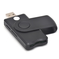 Lecteur de carte SIM USB UTHAI pour Windows 7 8 10 Linux OS, lecteur de carte bancaire IC / ID EMV SD TF MMC USB-CCID ISO 7816