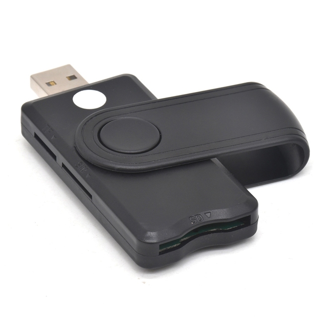 UTHAI for Windows 7 8 10 Linux OS USB SIM Smart Card Reader for Bank Card IC / ID EMV SD TF MMC Reader USB-CCID ISO 7816