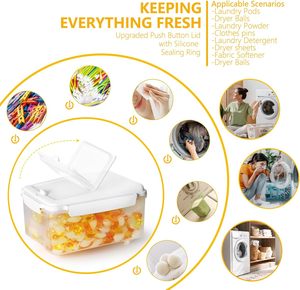 Wholesale Large Capacity <b>Clear</b> Plastic Rice Dispenser <b>Box</b> and Measuring Cup Sealed Grain Storage Container for Food Storage - Product Image 4