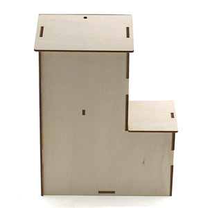 Wooden Bird House <b>Diy</b> <b>Kit</b> 112x165x220mm For Kids Steam Education Project Toys - Product Image 2