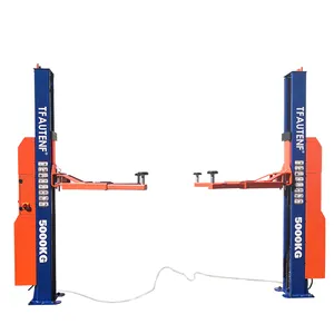 TFAUTENF Body Workshop Intelligent 2 Column Lifter Hydraulic Electrical Unlock 2 Post Car Lift 5000kg With Digital Screen