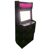 Kabinet Game Arcade Vertikal Lengkung 22'' Terpopuler di AS, Tombol Tekan, Akseptor Uang, Perangkat Lunak Game Skill Metal Space, Juegos