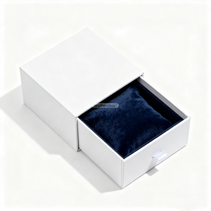 Luxury Oem Odm Custom Logo Ladies Watch Boxes Custom Gift Packaging Slide Drawer <b>Box</b> With Ribbon - Product Image 3