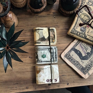 For Portable Vintage Genuine Leather Short <b>Wallet</b> Open Multi-Card Coin Holder Thread Pattern Polyester Lining Unisex - Product Image 4