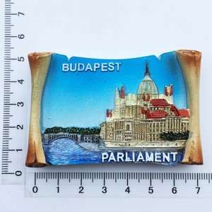 Personalizzato 3D in resina MDF danubio ungherese parlamento pescatore forte Buda castello Souvenir magnete da frigorifero Budapest - Product Image 3