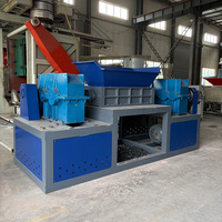 Broyeur à double arbre robuste d'occasion de 45 kW pour usine de recyclage de plastique, application large