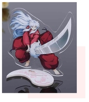 Blanc personnalisé Transparent Anime acrylique dessin animé présentoirs pas de minimum pas cher Table imprimée UV découpée à l'emporte-pièce