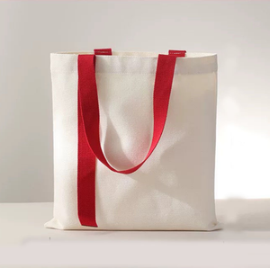 Sac fourre-tout en toile personnalisé avec logo, design bicolore, sac de courses réutilisable en coton pour cadeau promotionnel – Vente chaude - Product Image 1