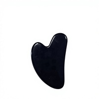 Tablero de obsidiana Gua Sha más barato, calidad Normal, piedra facial de obsidiana negra, Cara de Jade Guasha
