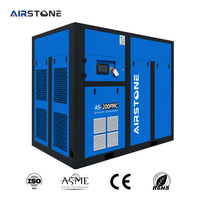 Compresseur d'air industriel à vis Airstone, certifié CE, personnalisé, 160KW 200HP 7-10Bar PM VSD, à économie d'énergie, vente directe en gros