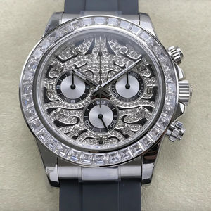 Reloj Mecánico de Moissanita de la Mejor Calidad, 40 mm, Fábrica RX, Acero 904L, Movimiento 4130, 116589, Ojo de Tigre, Diamantes en Forma de T - Product Image 1