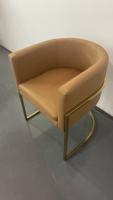 Chaise de salle à manger moderne de luxe en métal massif pour la maison Mahjong Manucure Bureau de réception Coiffeuse Meubles de luxe légers et élégants