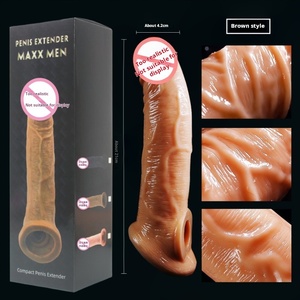 Bao cao su Silicone lỏng để ngăn ngừa và Dương vật giả dày và kéo dài. Tái sử dụng đồ chơi tình dục cho nam giới - Product Image 6