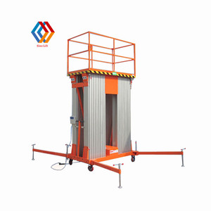 4-18M 240kg किराया मिनी पोर्टेबल आदमी लिफ्टों बिजली एल्यूमीनियम मिश्र धातु लिफ्ट सिंगल, डबल मस्तूल लिफ्ट - Product Image 2