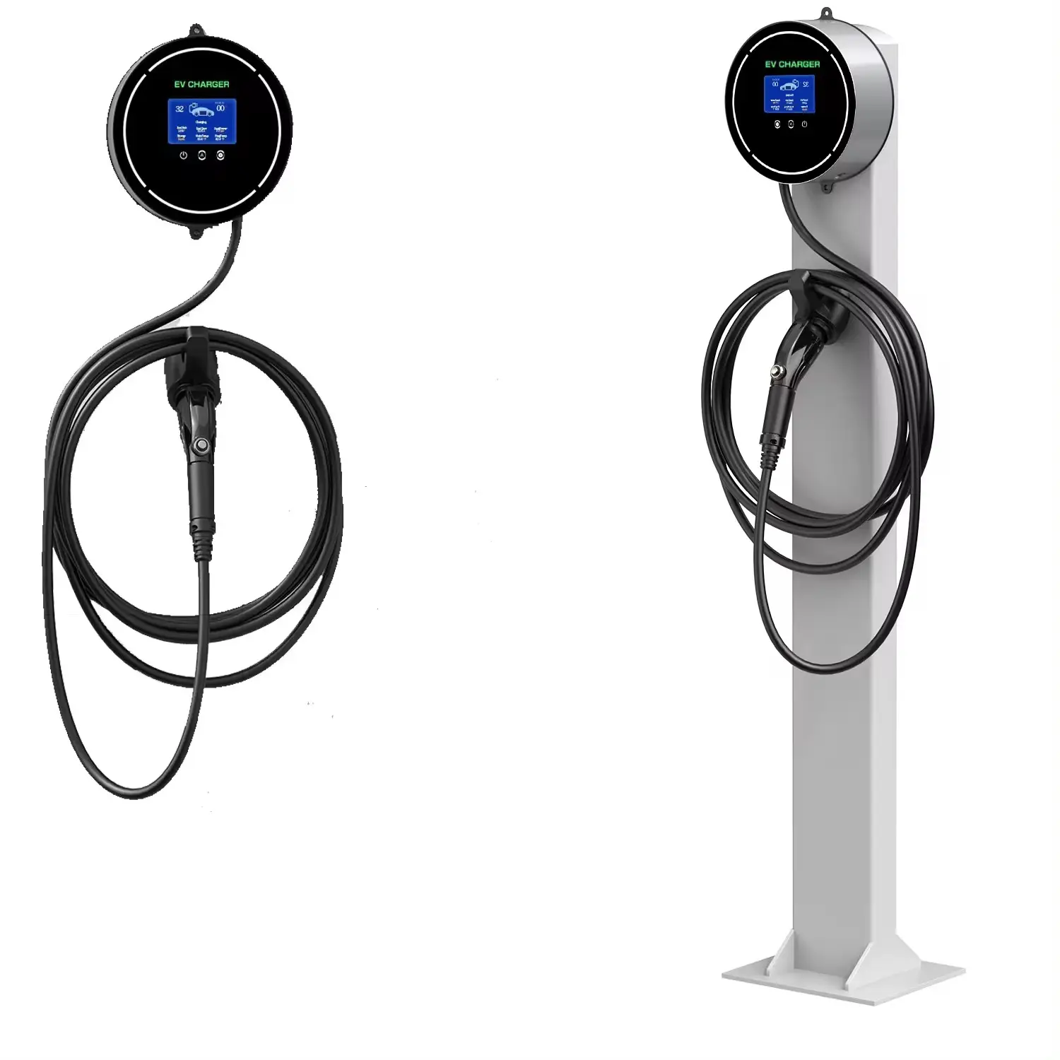 7kW EV Charger Wall-mounted Charging Stations Wall box EV Charger Electric Car Charging