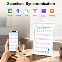 Calendrier familial numérique ABS 15,6 pouces, organisateur intelligent tout-en-un, cadre photo, montage mural en cuisine, écran tactile, compatible Wi-Fi