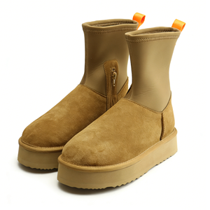 <span class=keywords><strong>Bottes</strong></span> <span class=keywords><strong>de</strong></span> <span class=keywords><strong>neige</strong></span> en gros, vente directe d'usine OEM/ODM, cuir <span class=keywords><strong>de</strong></span> vache, double face en peau <span class=keywords><strong>de</strong></span> mouton, chaussures d'hiver chaudes pour femmes, logo personnalisé - Product Image 1