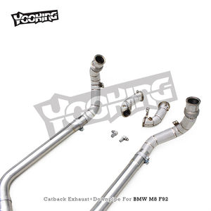 Tubo de Escape Catback <span class=keywords><strong>Tuning</strong></span> para <span class=keywords><strong>BMW</strong></span> <span class=keywords><strong>M8</strong></span> F91/F92/F93 4.4TT 2019-2023, Tubo de Escape de Acero Inoxidable de Alto Rendimiento con Puntas MP - Product Image 2