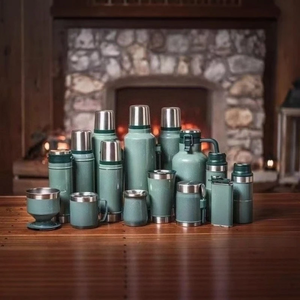 Bouteille isotherme de très grande capacité, tasse isotherme en acier inoxydable, gourde isotherme portable, tasse cadeau d'affaires - Product Image 3