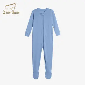 Baby Rompers Long Sleeve baby zip up romper 1 Piece Pajama Organic Cotton Baby Climbing Clothes Print Knitted Fabric Unisex
