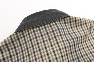 Heren Geruit Geborduurd Shirt Met Korte Mouwen Retro Casual Birdhouse Bloemenchampignon Borduurwerk Denim Kraag Kleurrijke Losse Vintage - Product Image 3