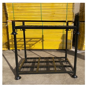 Heavy duty מתכת לערום מסגרות משטחי מחסן כלים ציוד stackable מדפי - Product Image 1