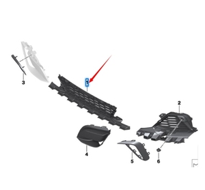 Griglia Paraurti Anteriore OEM 51118069766 per <span class=keywords><strong>BMW</strong></span> <span class=keywords><strong>Z4</strong></span> <span class=keywords><strong>G29</strong></span> - Product Image 1