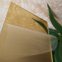 Feuille acrylique miroir doré 1mm 2mm 3mm Miroir en plastique PMMA Service de découpe laser personnalisé