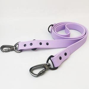 बड़ा 25MM वाटरप्रूफ पर्पल पीवीसी डॉग कॉलर और मैचिंग लीश सेट सॉलिड वेस्टर्न स्टाइल वैयक्तिकृत प्लास्टिक पालतू प्रशिक्षण गियर - Product Image 4