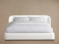Modernes Luxus-Massivholzbettgestell Designer Adalynn Gepolstertes Plattformbett Holzbetten für Luxus-Schlafzimmersets